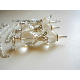 Crystal Quartz Double Ball Pendulum