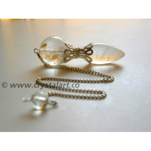 Crystal Quartz Ball Drope Pendulum