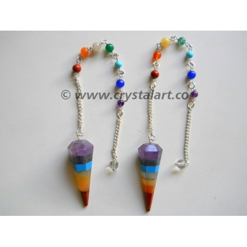 7 Chakra Bonded Chakra Chain Pendulum