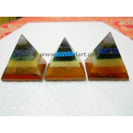 70-80 MM 7 Chakra Big Size Bonded Pyramid 