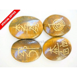 Great Tiger Eye Stone Reiki Cabochon Set