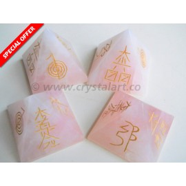 Rose Quartz Usui Reiki Pyramid