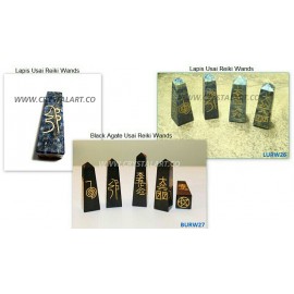 Mix Gemstone 4 Side Symbol Usui Reiki Tower Set