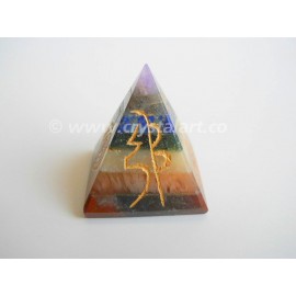 Seven Chakra Bonded Reiki Symbol Pyramid