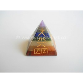 Seven Chakra Bonded Reiki Symbol Pyramid