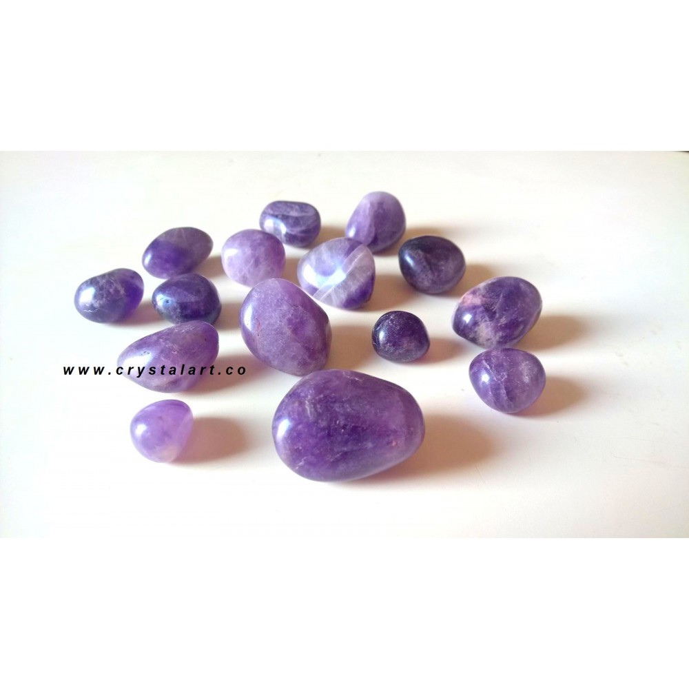 African Amethyst Full Tumbled Stone