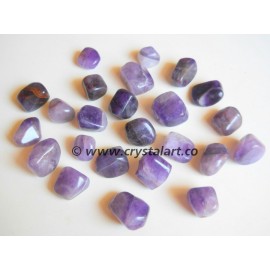 Amethyst Agate High Graded Tumbled Pebbles Stone