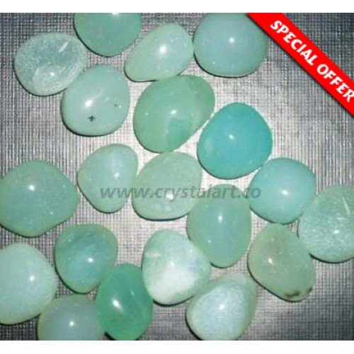 Aqua Onyx Dyed Tumbled Pebbles Stone