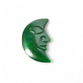 Gemstone Talismans Carving Moon