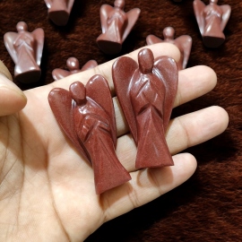 Red-Jasper Carved 2 Inch Angels