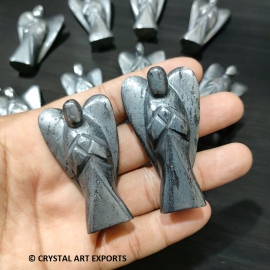 Hematite 2 Inch Carving Angels