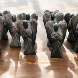 Hematite 2 Inch Carving Angels