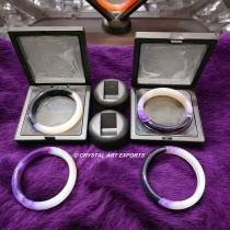 Purple Agate Stone Bangles Beautiful DIY Stones