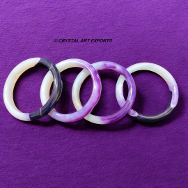 Purple Agate Stone Bangles Beautiful DIY Stones