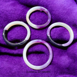 Purple Agate Stone Bangles Beautiful DIY Stones