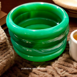 Green Aventurine Natural Stone Bangles Beautiful DIY Stones