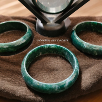 Moss Agate Natural Stone Bangles Beautiful DIY Stones