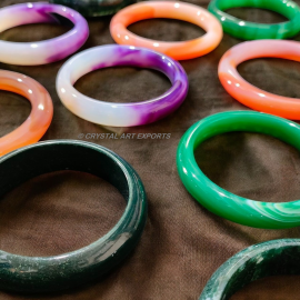Purple Agate Stone Bangles Beautiful DIY Stones