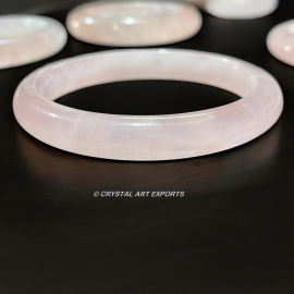 Rose Quartz Natural Stone Bangles Beautiful DIY Stones	