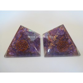 Amethyst Agate Orgone Energy Pyramid