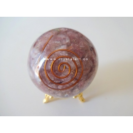 Lepidolite Orgone Spheres