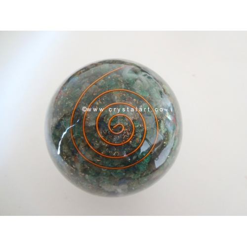 Green Jade Orgone Spheres