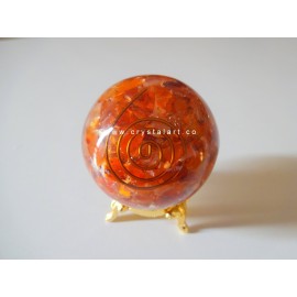 Red Carnelian Orgone Spheres