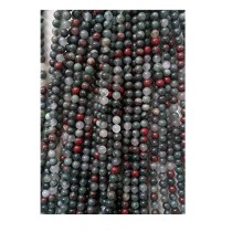 Natural African Blood Stone 8 mm Strings