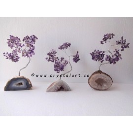 Amethyst Chips with Clusters stand Wholesale Gemstone Tree