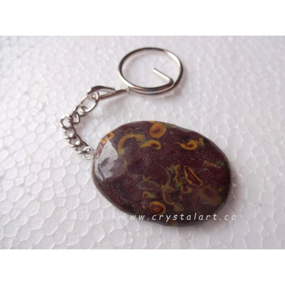 Azobolite Worry Stone Keychain