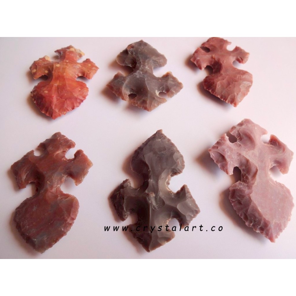 Different types of Cross Shape Carving Arrowheads