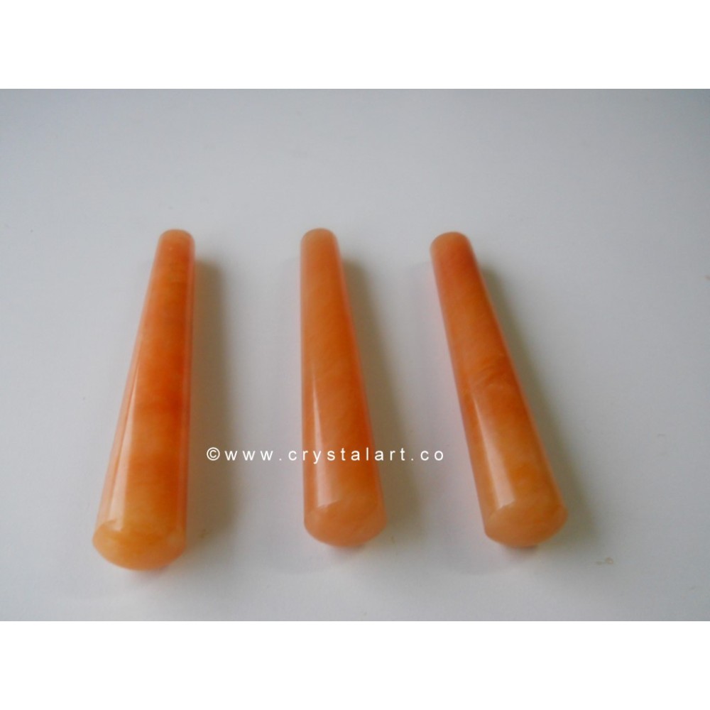 Red Aventurine Plane Massage Wands