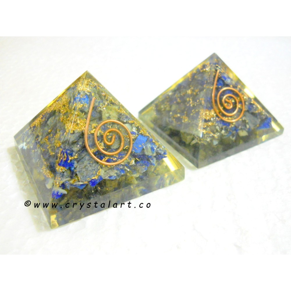 Lapis Lazuli 50-60 mm Orgone Pyramid