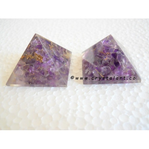 Amethyst Loose 30-32 mm Orgone Small Pyramid