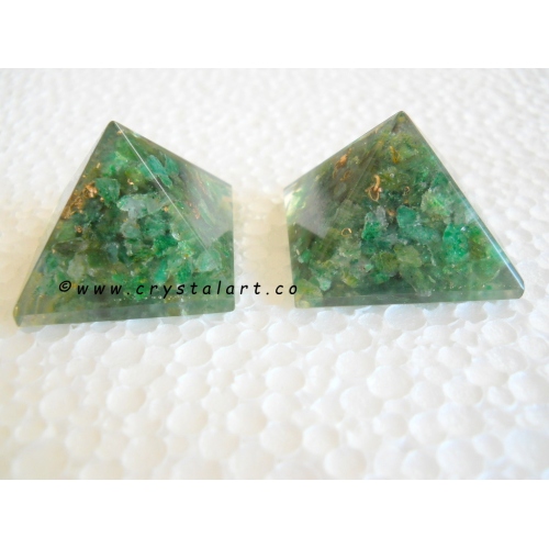 Green Aventurine Loose 30-32 mm Orgone Small Pyramid