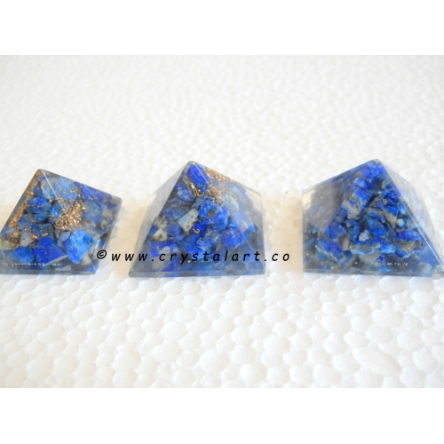 Lapis Lazuli Loose 30-32 mm Orgone Small Pyramid