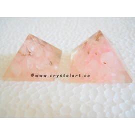 Rose Quartz Loose 30-32 mm Orgone Small Pyramid