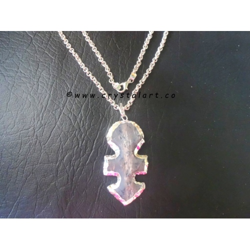 Indian Fengshui Silver plated Arrowhead Pendants with chain