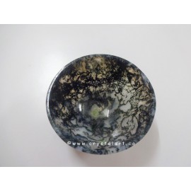 Green Moss 3 inch Agate Bowl