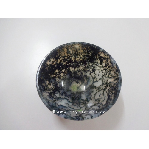 Green Moss 3 inch Agate Bowl