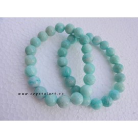 Amazonite 8 mm Plane Beads Bracelets