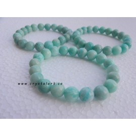 Amazonite 8 mm Plane Beads Bracelets