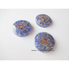 Lapis Lazule Orgone Round Shape Paper Weight