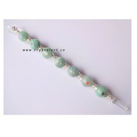 Green Aventurine Globe Chakra Stone Healing Stick