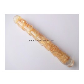 Citrine Twisted Orgone Massage Wands