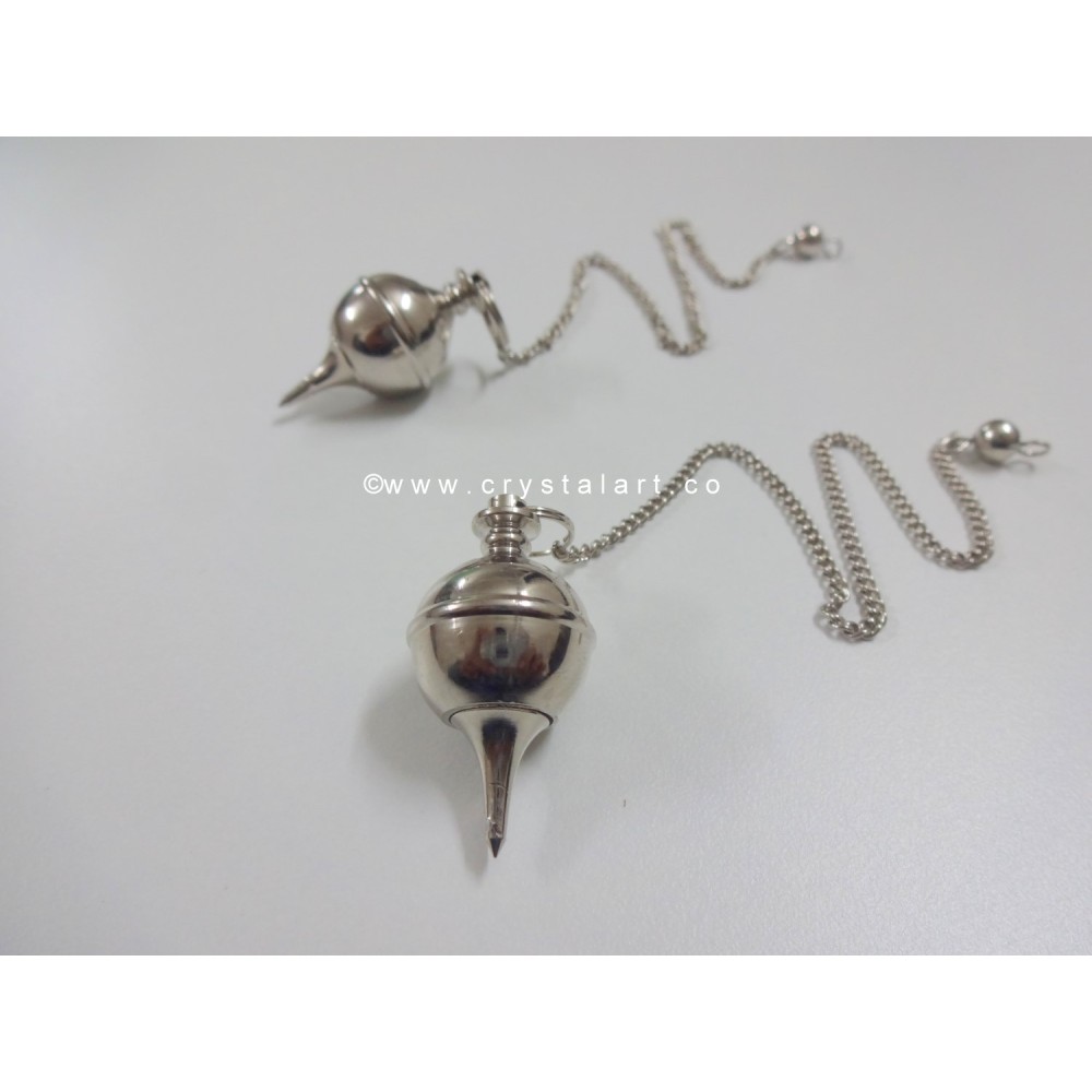 Silver Cone Shape Brass Metal Pendulum