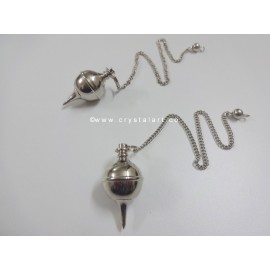 Silver Cone Shape Brass Metal Pendulum