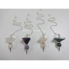 Mix Gemstone 2 Piece Pendulum