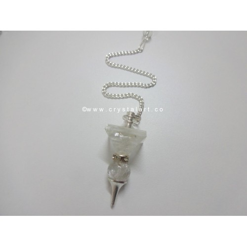 Crystal Quartz 2 Piece Pendulum