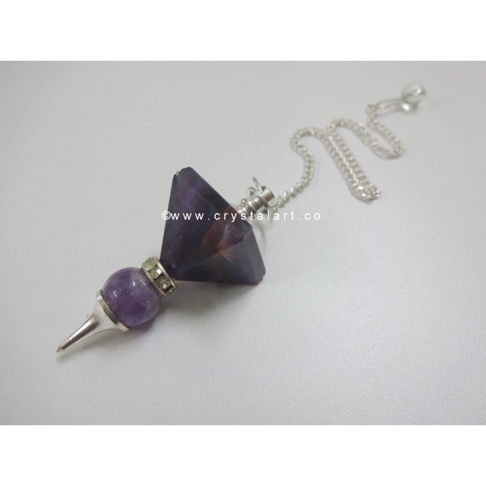 Amethyst Agate 2 Piece Pendulum